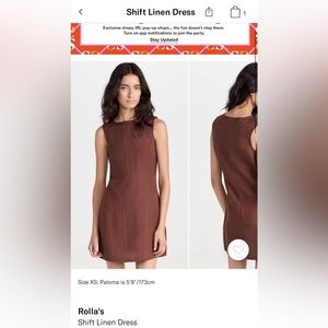 Rolla’s Shift Linen Dress